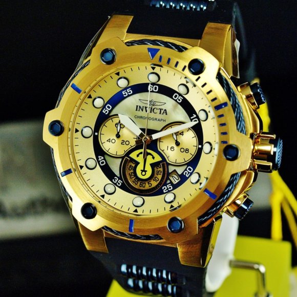50% OFF! Invicta 52mm Bolt Gold Watch w/ pricetags - Picture 5 of 5
